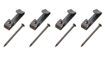 Diall Black Antique Effect No. 1 Picture Hook (W)5mmPack Of 4 from B&Q