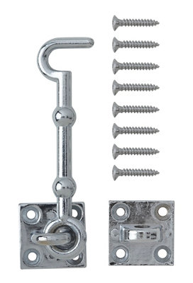 Diall Chrome-Plated Zamak Cabin Hook(L)100mm from B&Q