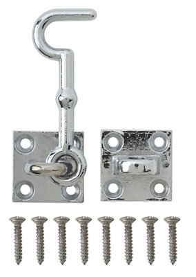 Diall Chrome-Plated Zamak Cabin Hook(L)70mm from B&Q