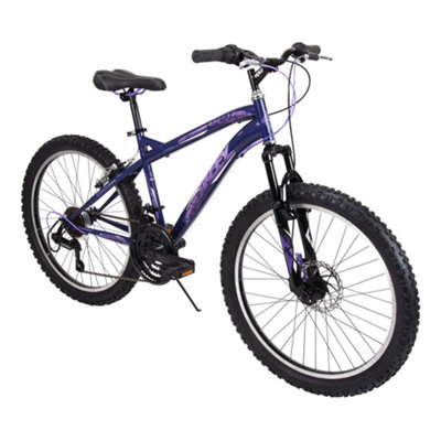 Huffy Extent 24In Hardtail Mountain Bike Midnigh Size 24 Purple - Image 9