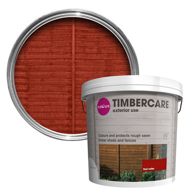 Products | Colours Timbercare Red Cedar Fence & Shed Wood Stain, 9L