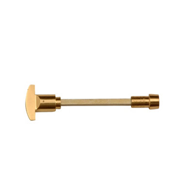 Polished Brass Bathroom Mortice Latch from B&Q