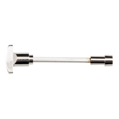 Polished Chrome Effect Brass Bathroom Mortice Latch from B&Q