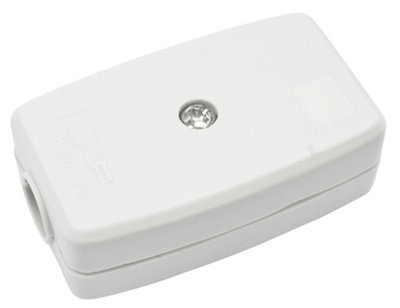 B&Q 5A Cable Connector White