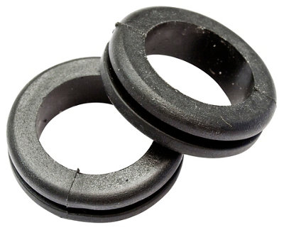 Rubber Open Black 20mm GrommetPack Of 10 from B&Q