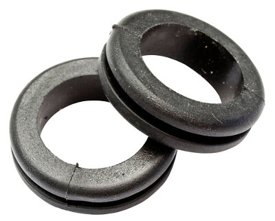 Rubber Open Black 25mm GrommetPack Of 10 from B&Q