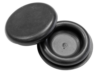 Rubber Semi-Blind Black 25mm GrommetPack Of 10 from B&Q