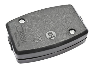B&Q Black 13A Cable Connector Size 13