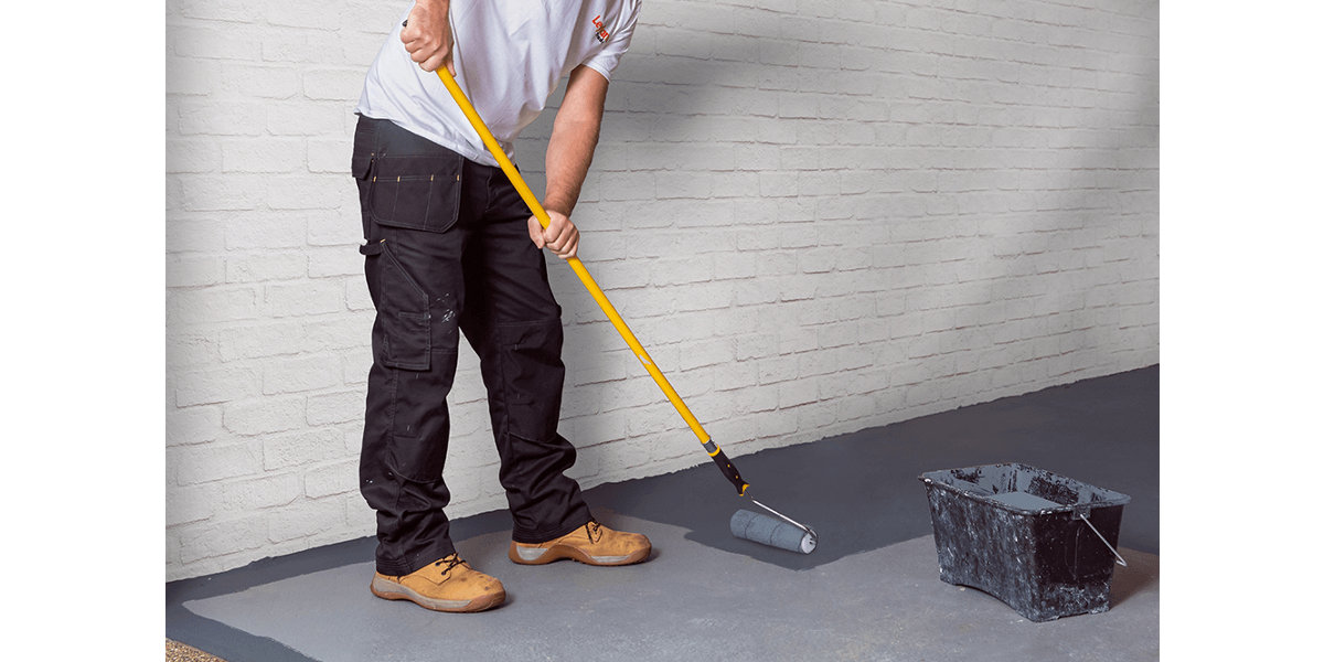 How to paint a garage floor at B&Q