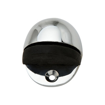 Chrome-Plated Floor-Mounted Door Stop from B&Q