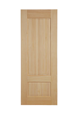 Fortia 2 Panel Unglazed Contemporary Pine Veneer Internal Clear Pine Door(H)1981mm (W)686mm (T)35mm from B&Q