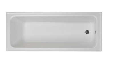 Cooke & Lewis Shaftesbury Classic White Rectangular Straight Bath With 2 Tap Holes (L)170Cm (W)70Cm from B&Q