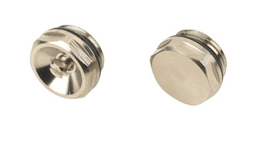 Plumbsure Chrome Effect Compression Blanking Plug from B&Q