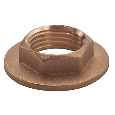 Plumbsure Brass Flange Threaded Backnut (Dia)19mm from B&Q