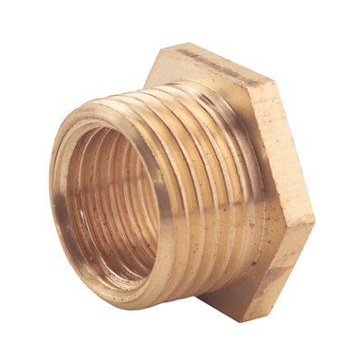 Plumbsure Threaded Reducing Pipe Fitting Bush (Dia)19mm from B&Q