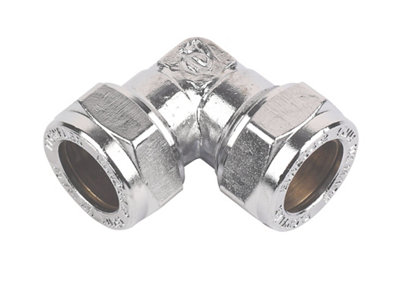 Plumbsure Compression 90° Pipe Elbow (Dia)15mm from B&Q
