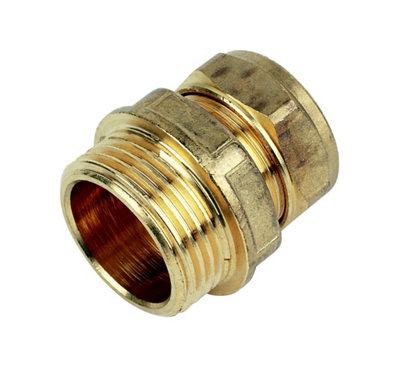 Plumbsure Straight Coupler 22mm X from B&Q