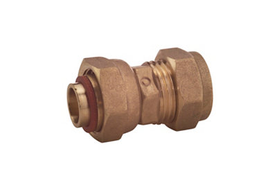 Plumbsure Tap Connector Bq28618331 1 Compression Straight (L)47.8mm 15mm from B&Q