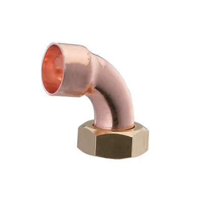 Plumbsure Tap Connector Bq28618843 1 End Feed Bent 15mm from B&Q
