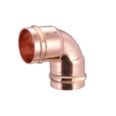 Solder Ring 90° Pipe Elbow (Dia)15mmPack Of 10 from B&Q