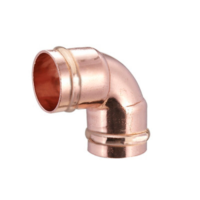 Solder Ring 90° Pipe Elbow (Dia)22mmPack Of 10 from B&Q