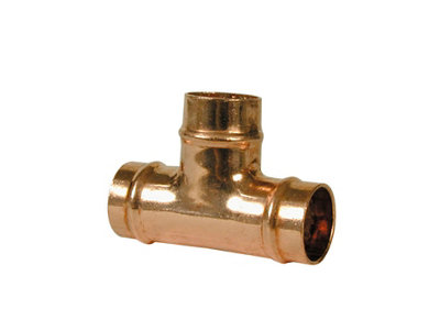 Plumbsure Copper Solder Ring Equal Tee (Dia) 22mm X 22mm X 22mm from B&Q