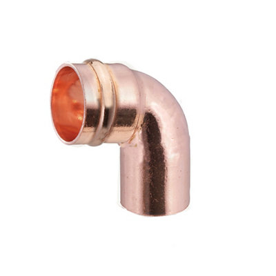 Solder Ring 90° Street Pipe Elbow (Dia)15mm from B&Q