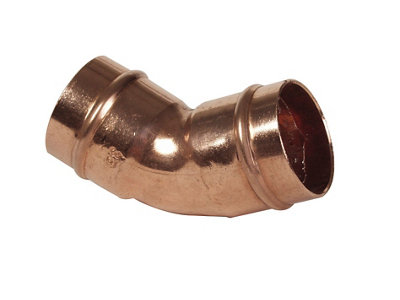 Solder Ring Obtuse Pipe Elbow (Dia)22mm from B&Q