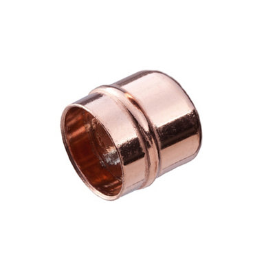 Copper Solder Ring Stop End (Dia)8mmPack Of 2 from B&Q