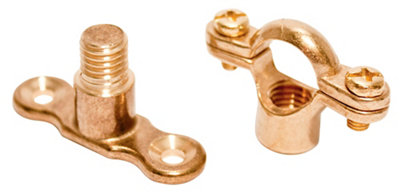 Plumbsure Brass Munsen Ring & Wall Plate (Dia)15mmPack Of 2 from B&Q