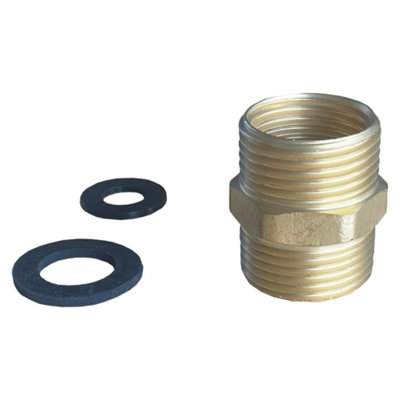 Plumbsure Threaded Reducing Pipe Fitting Bush (Dia)26.4mm from B&Q