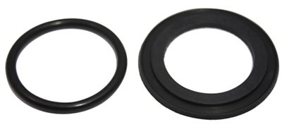 Plumbsure Rubber Washer, (D) 40Mm Pack Of 2 Black