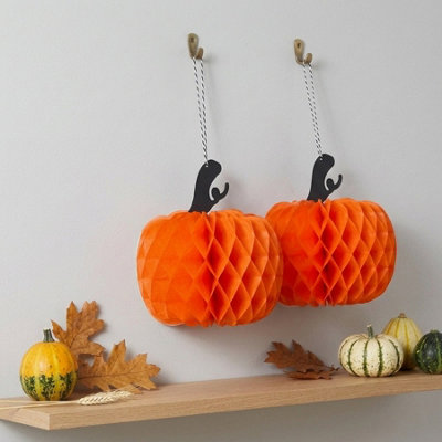 Garden Greatness Unisex Orange Spooky Honeycomb Halloween Decoration In | Size: 1 Pack - Image 3
