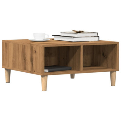 Berkfield Coffee Table Artisan Oak 60X60X30 Cm Engineered Wood from B&Q