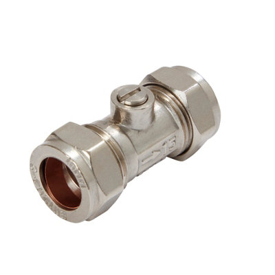 Flomasta Compression Isolating Valve (Dia)15mmPack Of 10 from B&Q