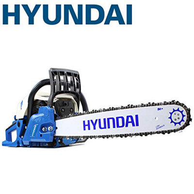 Hyundai Hyc 6220 62 Cc Petrol Chainsaw 20 Inch Cutting Bar Includes 2 ChainsChain Saw Carry BagFile & 2 Stroke Fuel Mixing from B&Q