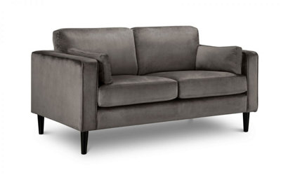 iLikeStores Storm Grey Velvet Sofa3 Seater from B&Q