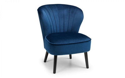 Ilikestores Accent Chair - Luxurious Velvet Blue