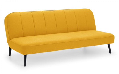 Ilikestores Curved Back Sofa Bed - Mustard Grey/Blue/Black