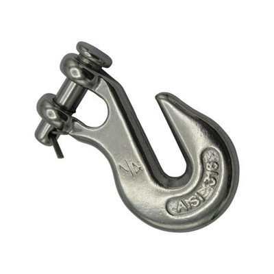 SecureFix Direct Stainless Steel Clevis Grab Hook 10mm (3/8" Chain Shortener Pull Pin) from B&Q