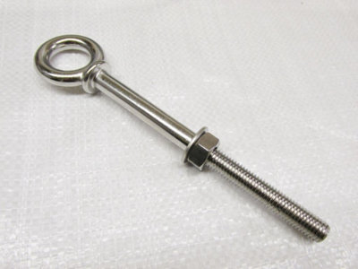 SecureFix Direct Eye Bolt With Shoulder Stainless Steel M10 (114mm Shank Marine Grade Rigging) from B&Q