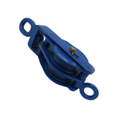 B&Q -  Double Block With Swivel Eye 2 Ton 150mm (Wire Rope Safety Lifting 16mm Pulley)