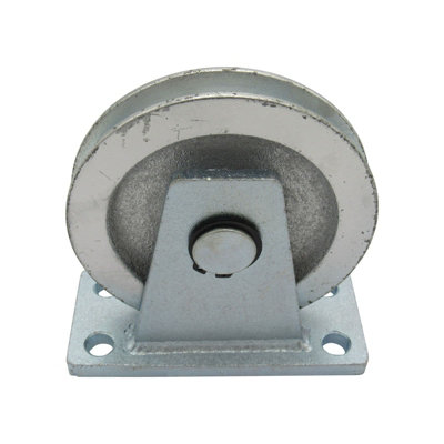 SecureFix Direct Cable Pulley Lifting Block 0.5 Ton 100mm (Vertical 7mm Wire Rope Hoist Galvanised 0.5T 500Kg) from B&Q