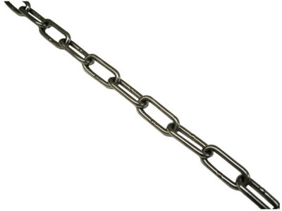 SecureFix Direct Stainless Steel Long Link Chain 12mm (Marine Anchor Grade 316 Din766) from B&Q