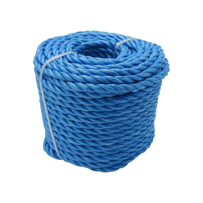 SecureFix Direct Polypropylene Rope 12mm X 30M Blue (3 Strand Boat Anchor Line Coil Yacht Docking Camping Marine) from B&Q