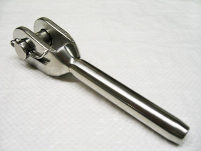 SecureFix Direct Stainless Steel Swage Fork Terminal 12mm (Jaw Wire Rope Cable Rigging) from B&Q