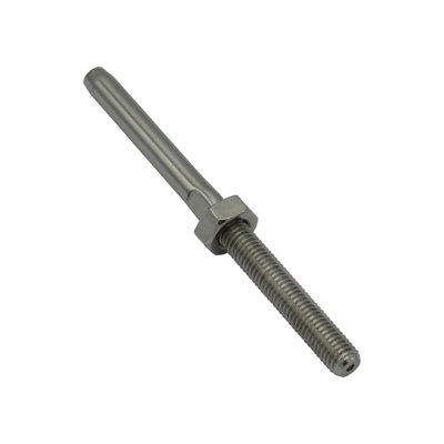 SecureFix Direct Swage Tensioner Fitting Terminal Stainless Steel With M5 Rh Thread (2.5mm Wire Rigging Stud Screw) from B&Q