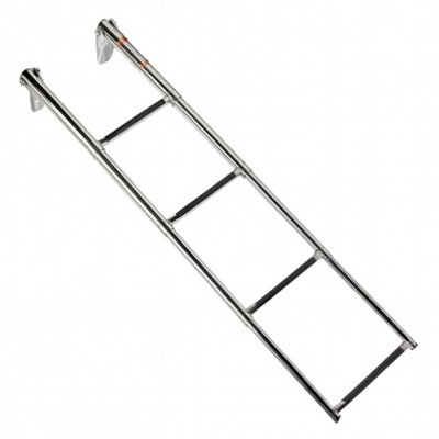 SecureFix Direct Telescopic Boat Boarding Ladder 4 Step (Stainless Steel Folding Marine Platform) from B&Q