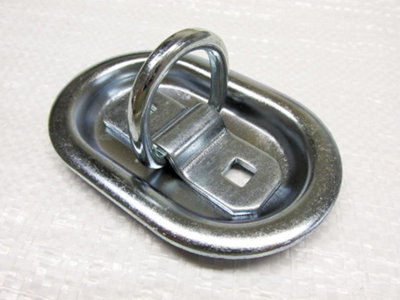 SecureFix Direct Folding Eye Plate Zinc Plated (1600Kg Ratchet Lashing Marine Tie Down Fitting) from B&Q