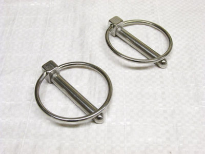 SecureFix Direct Lynch Pin Stainless Steel 10mm X2 (Linch Locking Fastener Linchpins) from B&Q